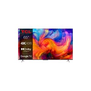 TCL 65P638 - 65 Diagonal klasse (64.5 til at se) - P638 Series LED-bagbelyst LCD TV - Smart TV - Google TV - 4K UHD (2160p) 3840 x 2160 - HDR - mørk sølv