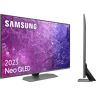 TV Neo QLED 65" - Samsung TQ65QN90CATXXC, UHD 4K, Smart TV, Quantum Matrix, Dolby Atmos, Hub, Plataforma NTF, Gaming Carbón Silver
