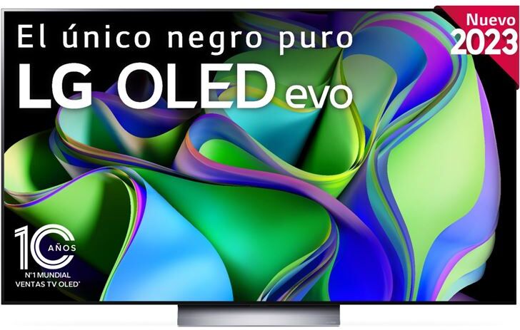 Lg oled65c34la tv 65 oled evo 4k procesador a9 gen6. smart tv webos 23 peana central (f)