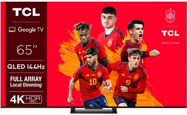 TCL 65c745 tv qled 65'' 4k ultra hd google tv hdr10+ con game master pro 2.0