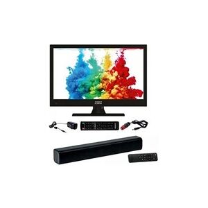 Antarion Pack tv led 16" 40cm télévision hd + barre de son compact bluetooth - Publicité