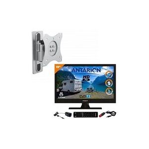 Antarion Pack tv led 19" 48cm téléviseur hd 12v + support tv - Publicité