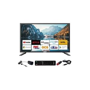 Antarion tv led 27" 68m smart connect android 9. 0 12v/24v/220v camping-car - Publicité