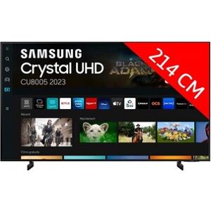 Samsung TV LED 4K 214 cm 85CU8005 Crystal 2023 - Publicité