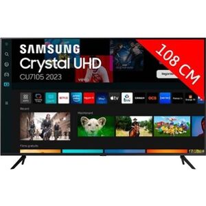 Samsung TV LED 4K 108 cm TU43CU7105KXXC - Publicité