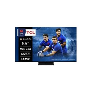 Tcl Téléviseur 4K MINI QLED 55C803 - 144HZ NATIF GOOGLE TV - Publicité