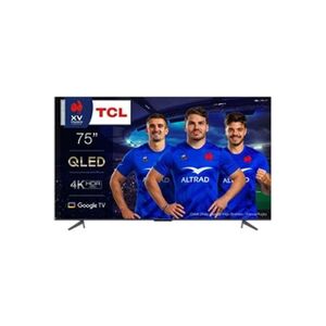 Tcl 75C641 - TV QLED 75 (190 cm) - 4K UHD 3840 x 2160 - TV connecté Google TV - HDR Pro - 3 x HDMI 2.1 - Publicité