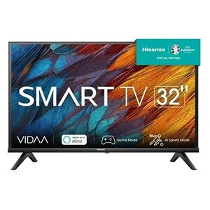 Hisense 32A4K - Classe de diagonale 32" A4K Series TV LCD rétro-éclairée par LED - Smart TV - VIDAA - 720p 1366 x 768 - Direct LED - noir - Publicité