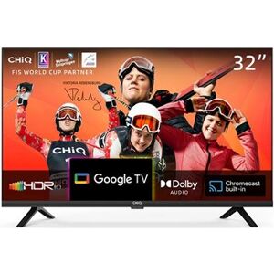 CHIQ Smart TV L32H7G 32 pouces HDR Google TV Télécommande à commande vocale - Publicité
