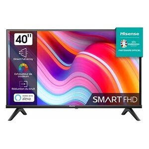 Hisense 40A4K - Classe de diagonale 40" A4K Series TV LCD rétro-éclairée par LED - Smart TV - VIDAA - 1080p 1920 x 1080 - Direct LED - noir brossé - Publicité