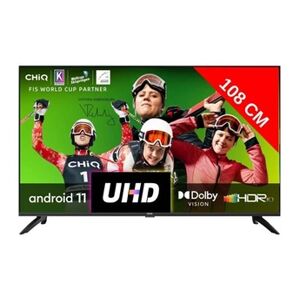 CHIQ TV LED 4K 108 cm U43GLX Android Smart TV, UHD, 4K - Publicité