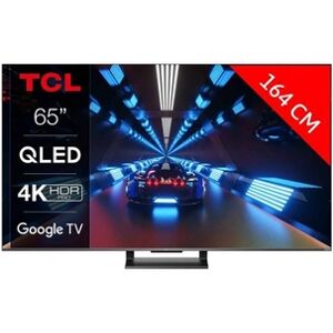 Tcl 65C731 - Classe de diagonale 65" (64.5" visualisable) TV LCD rétro-éclairée par LED - QLED - Smart TV - Google TV - 4K UHD (2160p) 3840 x 2160 - HDR - Publicité