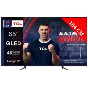 Tcl TV QLED 4K 164 cm TV 4K QLED 65QLED770 Google TV - Publicité