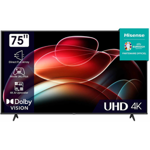 Hisense 75A6K - Publicité