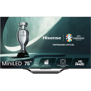 Hisense 75U79NQ Mini-Led Dolby vision & Atmos 144HZ 4K 164cm 2024 - Publicité