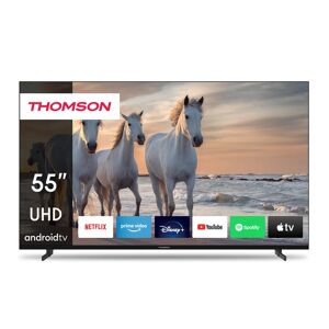 Thomson 55  (139 Cm) Led 4k Uhd Smart Android TV - Neuf - Publicité