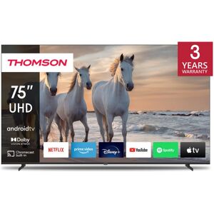 Thomson 75  (189 Cm) Led 4k Uhd Smart Android TV - Neuf - Publicité