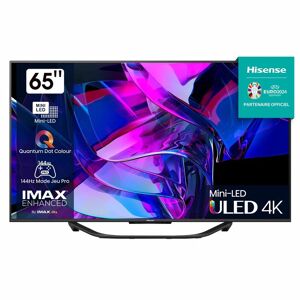 Hisense 65U7KQ TV 165,1 cm (65 ) 4K Ultra HD Smart TV Wifi Noir 1000 cd/m² - Neuf - Publicité