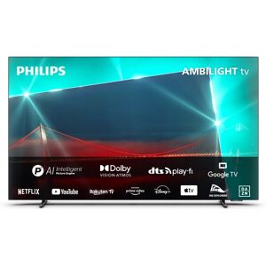 Philips 55OLED718/12 TV 139,7 cm (55 ) 4K Ultra HD Smart TV Wifi Métallique - Neuf - Publicité