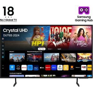 Samsung TV Crystal UHD 75  DU7105 2024, 4K, Smart TV - Neuf - Publicité