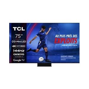 TV LED Tcl 75C89B QD Mini LED Dolby Vision & Atmos 2.2.2 144Hz 4K 190cm 2024 - Neuf - Publicité