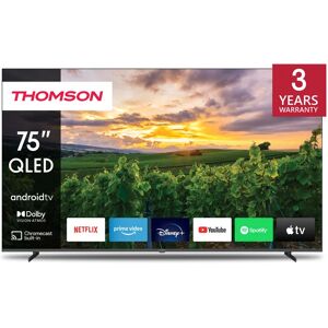 Thomson 75  (189 Cm) Qled 4k Uhd Smart Android TV - Neuf - Publicité