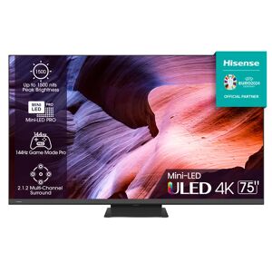 Hisense 75U8KQ TV 190,5 cm (75 ) 4K Ultra HD Wifi Noir, Gris 650 cd/m² - Neuf - Publicité