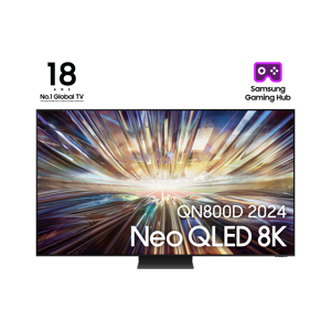 Samsung TV AI Neo QLED 85" QN800D 2024, 8K, boitier One Connect - Publicité
