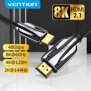 Câble HDMI 2.1 Vention haute vitesse 8K 48 Gbit/s compatible avec Apple TV Roku Netflix Playstation Xbox One X Samsung Sony LG - Publicité