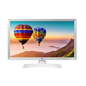 LG 24TN510S- WZ Téléviseur-Moniteur Intelligent, 24", écran LED HD (1366 x 768, 16:9, DVB-T2/C/S2, WiFi, Miracast, 10 W, 2 x HDMI 1.4, 1 USB 2.0, Optique, LAN RJ45, VESA 75 x 75), Blanc - Publicité