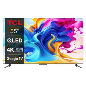 TCL TV QLED  55C645 139 cm 4K UHD Google TV 2023 Aluminium brossé - Publicité