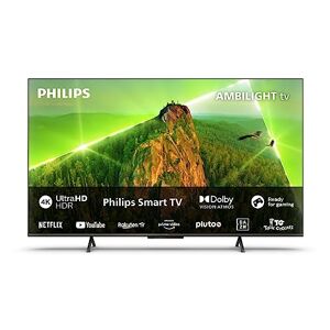 Philips Ambilight PUS8108 164 cm (65 Pouces) Smart 4K LED TV   UHD & HDR10+   60Hz   Moteur P5 Perfect Picture   SAPHI   Dolby Atmos   20W Enceintes   Compatible avec l'Assitant Google & Alexa - Publicité