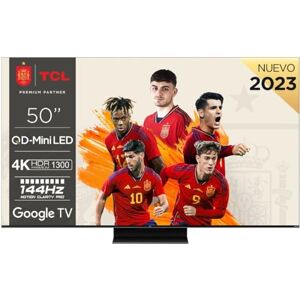 TCL TV QLED Mini LED  50C805 127 cm 4K UHD Google TV Aluminium brossé - Publicité