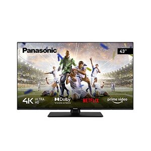 Panasonic TX-43MX600E, 2023 Smart TV 4K Ultra HD LED 43 Pouces, Gamme Dynamique Élevée (HDR), Linux TV, Dolby Atmos & Dolby Vision, Prise en Charge de Google Assistant & Amazon Alexa, Bluetooth, Noir - Publicité
