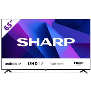 Sharp 65FN6EA TV Android 65" Frameless (Sin Marco, 4K Ultra HD, 4X HDMI 2.1, 3X USB, Bluetooth), Google Assistant, Chromecast, Dolby Vision, HDR10, DTS Virtual X, Noire - Publicité