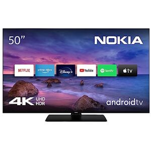 Nokia 50 Pouces (126 cm) 4K UHD LED Téléviseur- Smart Android TV (WLAN, HDR, Triple Tuner DVB-C/S2/T2, Netflix, YouTube, Prime Video, Disney+) UN50GV310I - Publicité