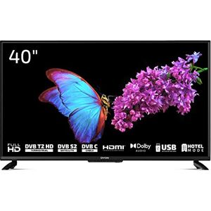 Dyon Enter 40 PRO X2 Téléviseur 100,3cm (40 pouces) (Full-HD, triple tuner (DVB-C/-S2/-T2), mode hôtel, lecteur multimédia USB) - Publicité