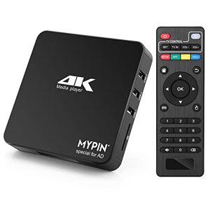 MYPIN Lecteur Multimédia 4k HDMI,  HD Media Player TV HDMI Soutien 8TB HDD/Clé USB 256G /Carte SD et Sortie HDMI/AV pour HDTV/PPT MKV AVI MP4 H.265 - Publicité