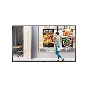 LG 55XS2E-B Affichage de Messages Panneau Plat de signalisation numérique 139,7 cm (55") LCD Full HD Noir Web OS - Publicité