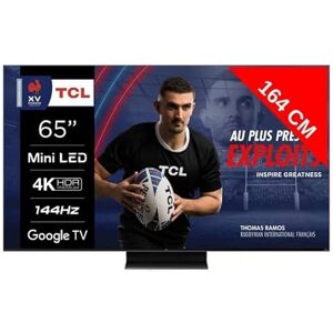 TCL TV Mini LED 4K 164 cm 65MQLED80 144Hz Google TV QLED Mini LED - Publicité