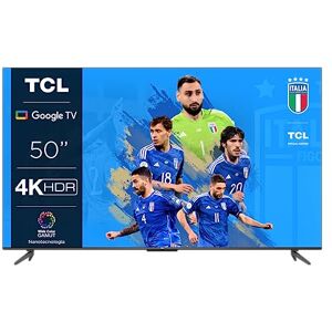 TCL 50P739 50 Pouces, 4K HDR, Ultra HD, Google TV, Design sans Cadre (Dolby Vision & Atmos, Commande vocale Mains Libres, Compatible avec Google Assistant & Alexa) - Publicité