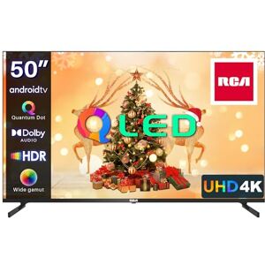 RCA RAQ50UN1 Téléviseurs QLED 50 Pouces (126 cm) 4K UHD Smart Android Télévision Aver HDR Google Assistant Dolby Audio WiFi Bluetooth Youtube Netflix Prime Video VEVO Disney+ - Publicité