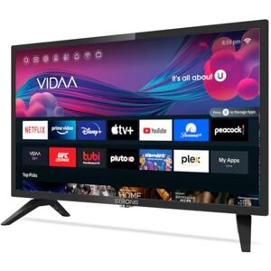 STRONG SRT24HE4203, TV HD avec Fonction Smart, écran 60 cm, DVB-T2 HEVC 265/C/S2, HDR, 60 Hz, Netflix, Youtube, Prime vidéo, HDMI, USB, WiFi, Optique, CI - Publicité