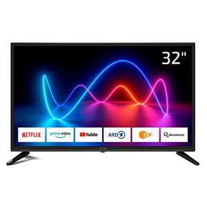 Dyon Smart 32 XT Téléviseur 32 ", smart, Triple Tuner HD, Prime Video, Netflix et HbbTV - Publicité