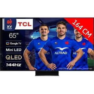 TCL TV QLED 4K 164 cm TV 4K QLED Mini LED 65MQLED87 144Hz Google TV - Publicité