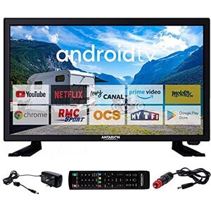 Antarion TV LED 19" 48cm Téléviseur HD Bluetooth Android 9.0 Camping Car - Publicité