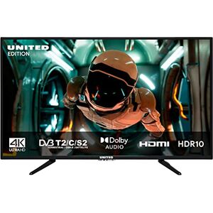 United 43DU58-2024 43 Pouces 4K UHD TV 109 cm Téléviseur Full Matrix LED Light TNT DVB-T2/S2/C HEVC CI+ HDMI USB HDR HLG - Publicité