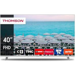 Thomson 40 Pouces (101 cm) FHD LED Blanc Télé – Easy TV – 40FD2S13W – 2023 - Publicité