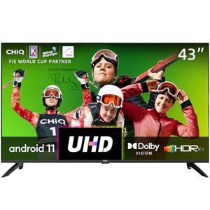 CHIQ U43H7A, 43"(108cm), Android Smart TV, UHD, 4K, WiFi, Bluetooth,Google Assistant, Netflix, Prime Video,3 HDMI,2 USB - Publicité