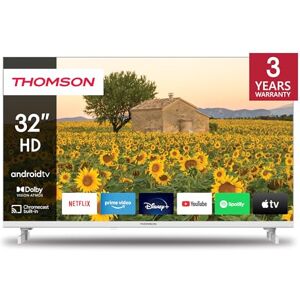 Thomson TV LED  32HA2S13W 80 cm HD Android TV 2023 Blanc - Publicité